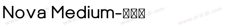 Nova Medium字体转换